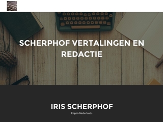 SCHERPHOF VERTALINGEN EN REDACTIE