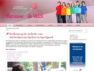 VALCK ADVIESBUREAU VOOR SPELEN EN SPEELGOED MARIANNE DE