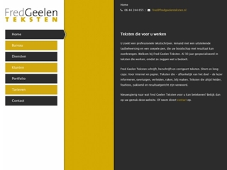 FRED GEELEN TEKSTEN