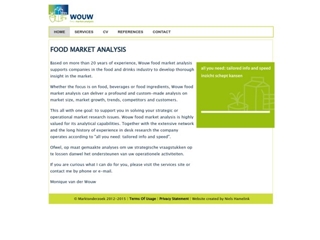WOUW FOOD MARKET ANALYSIS