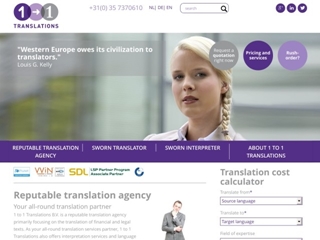1 TO 1 TRANSLATIONS BV