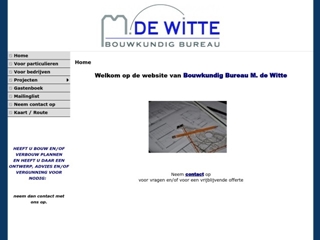 WITTE BOUWKUNDIG BUREAU M DE