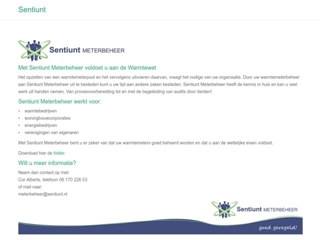 SENTIUNT PROJECT- EN INTERIM MANAGEMENT SENTIUNT METERBEHEER