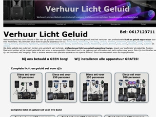 VERHUUR LICHT GELUID
