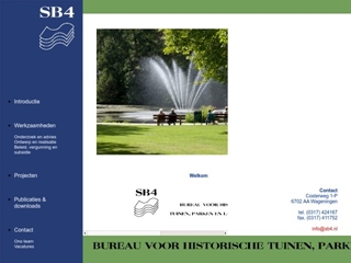 SB4 BUREAU VOOR HISTORISCHE TUINEN PARKEN & LANDSCHAPPEN