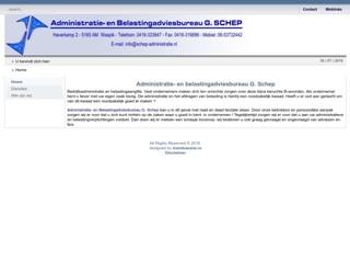 ADMINISTRATIE- EN BELASTINGADVIESBUREAU G SCHEP