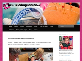 MIEKE LESUIS, CURSUS KLEDING NAAIEN