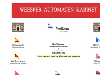 WEESPER AUTOMATEN KABINET