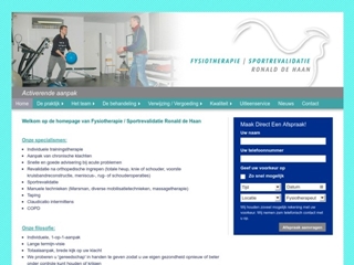 HAAN FYSIOTHERAPIE SPORTREVALIDATIE RONALD DE