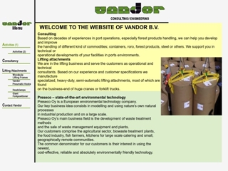 VANDOR BV CONSULTING/ENGINEERING LIFTING ATTACHMENTS