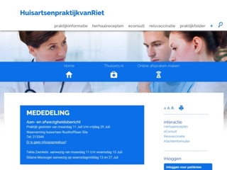 RIET HUISARTSENPRAKTIJK VAN
