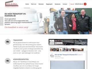ARIE DE HEER TRANSPORT EN KOERIERS BV