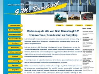 DAMSTEEGT BV G.M. MACHINEVERHUUR, GRONDVERZET EN RECYCLING