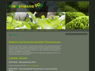 HOVENIERSBEDRIJF TIMMERMANS BV