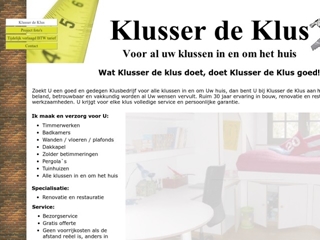 KLUSSER DE KLUS W G KAPTEYNS TIMMERWERKEN