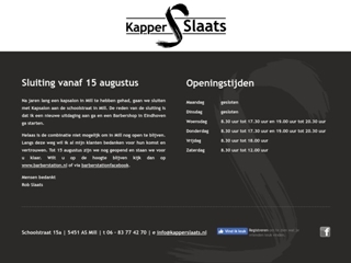 KAPPER SLAATS