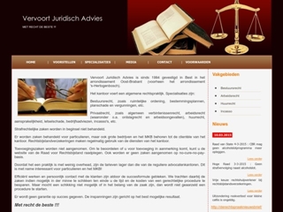 VERVOORT JURIDISCH ADVIES MR T M A