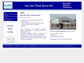 PLAAT BOUW BV VAN DER