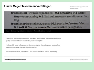 LISETH MEIJER TEKSTEN EN VERTALINGEN