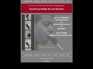 AD VAN STRAETEN SAXOFOONPRAKTIJK
