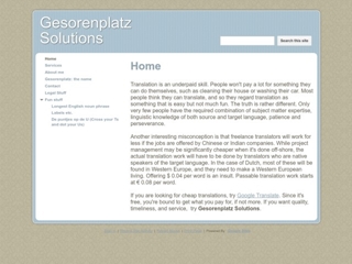 GESORENPLATZ SOLUTIONS