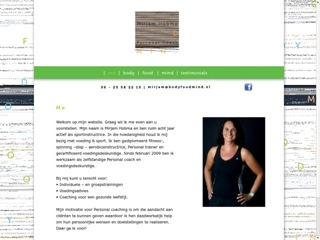 MIRJAM HOBMA PERSONAL TRAINING EN VOEDINGSADVIES