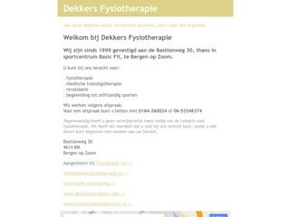DEKKERS FYSIOTHERAPIE