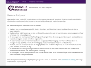 CLARIDUS COMMUNICATIE