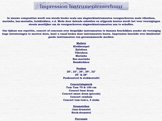 IMPRESSION INSTRUMENTENVERHUUR