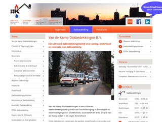 KAMP DAKBEDEKKINGEN AMERSFOORT BV W H VAN DE