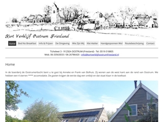 BOLHUIS KLEIATELIER OOSTRUMERBOCHT B&B F T VAN