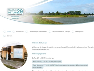 PRAKTIJK DE TUIN 29 - OEFENTHERAPIE & OSTEOPATHIE