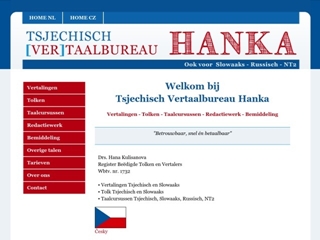 TSJECHISCH (VER)TAALBUREAU HANKA