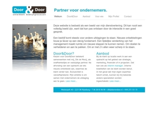 DOOR & DOOR ONTWIKKELT BEDRIJFSPROCESSEN