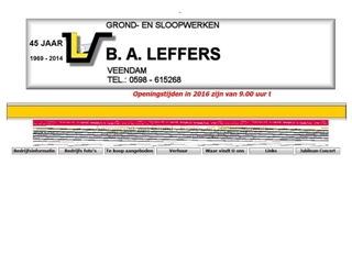 LEFFERS GROND- EN SLOOPWERKEN B A